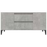 vidaXL Meuble TV Gris béton 102x44 5x50 cm Bois d'ingénierie