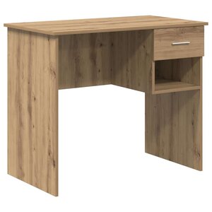 vidaXL Bureau chêne artisanal 90 x 49.5 x 75 cm Bois d'ingénierie