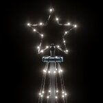 vidaXL Sapin de Noël avec piquet Blanc froid 310 LED 300 cm