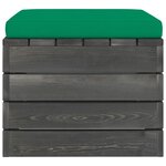 vidaXL Salon palette de jardin 2 Pièces avec coussins Bois de pin massif