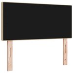 vidaXL Tête de lit avec tête de lit Vert gris clair 90 cm Tissu côtelé