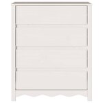 vidaXL Commode Drammen Blanc 76 5 x 40 x 91 cm Bois de pin massif