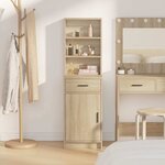 vidaXL Haut Armoire Chêne sonoma 40 x 40 5 x 135 cm Bois d'ingénierie