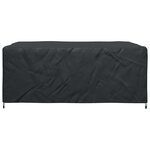 vidaXL Housse pour mobilier d'extérieur Noir 240 x 190 x 90 cm 210D