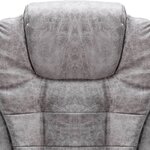 vidaXL Chaise de bureau de massage gris clair similicuir daim