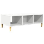 vidaXL Table basse Blanc 102 x 55 x 35 cm Bois d'ingénierie