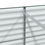 vidaXL Jardinière en hauteur Verte 240x80x81 cm en acier galvanisé