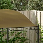 vidaXL Auvent de parasol 3x2 4 m Taupe 180 g/m²