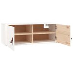 vidaXL Armoires murales 2 Pièces Blanc 80x30x30 cm Bois de pin massif