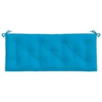 vidaXL Coussin de banc de jardin bleu clair 120x50x7 cm tissu oxford