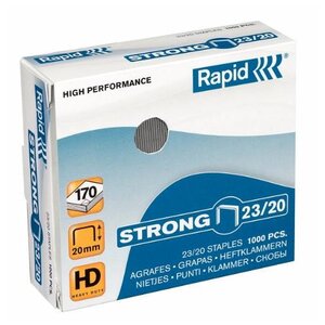 Boîte de 1000 agrafes Strong 23/20 galvanisé RAPID