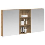 vidaXL Ensemble de Meubles de Salle de Bain 3 Pièces 140 x 14 5 x 70 cm