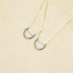 vidaXL Parasol en PEHD rectangulaire 4 x 6 m Crème