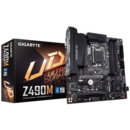 Gigabyte z490m carte mère intel z490 lga 1200 micro atx