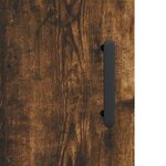vidaXL Buffet haut Chêne fumé 69 5x34x180 cm Bois d'ingénierie