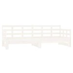 vidaXL Lit coulissant sans matelas blanc 2x(80x200)cm