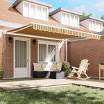 vidaXL Auvent Rétractable Multicolore 400 × 300 cm Polyester