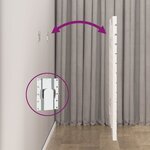 vidaXL Tête de lit murale Blanc 206x3x91 5 cm Bois massif de pin