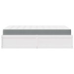 vidaXL Lit avec matelas blanc 120x190 cm bois massif de pin