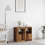 vidaXL Meuble d'appoint 2 Pièces Bois ancien 41 x 37 x 67 cm