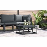 vidaXL Mobilier de jardin Anthracite Acier