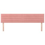 vidaXL Têtes de lit 2 Pièces Rose 80x5x78/88 cm Velours