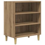 vidaXL Buffet chêne artisanal 57x35x75 cm bois d'ingénierie