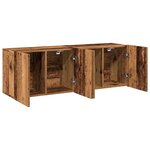 vidaXL Meubles TV muraux 2 Pièces vieux bois 60x30x41 cm