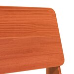 vidaXL Chaises de jardin lot de 2 cire marron 60x64x70 5 cm