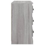 vidaXL Buffet sonoma gris 70x35 5x67 5 cm bois d'ingénierie