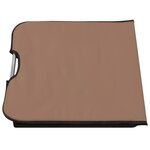 vidaXL Tapis de plage pliables 2 Pièces Acier et tissu marron