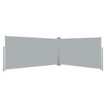 vidaXL Auvent latéral rétractable 160x600 cm Gris
