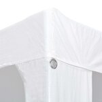 vidaXL Tente de réception 3x12 m PE Blanc