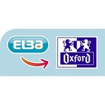 Trieur memphis 12 Compartiments Polypropylène Opaque A4 avec Elastique Noir OXFORD