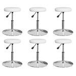 vidaXL Chaises à manger lot de 6 blanc similicuir