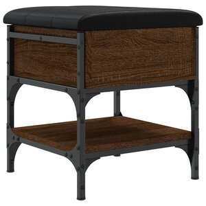 vidaXL Banc à chaussures chêne marron 42x42x45 cm bois d'ingénierie
