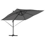 vidaXL Parasol Cantilever Roma Anthracite 286x285x265 cm Aluminium