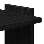 vidaXL Bibliothèque à 3 niveaux noir 60x30x120 cm bois d'ingénierie