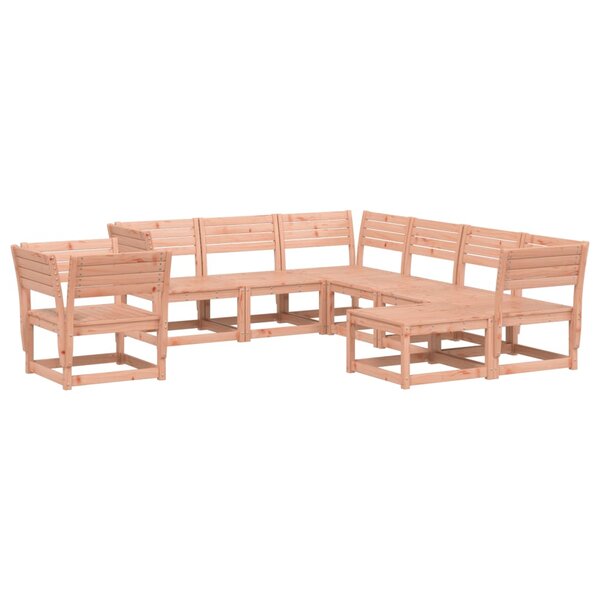 vidaXL Salon de jardin 8 Pièces bois massif douglas