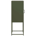 vidaXL Buffet vert olive 36x39x107 cm acier laminé à froid