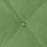 vidaXL Coussin de Dos Vert clair 50 x 45 cm Tissu en velours côtelé