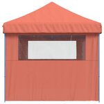vidaXL Tente de fête 292 x 580 x 315 cm Terre cuite Tissu Oxford