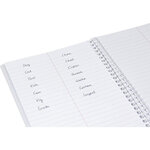 CLAIREFONTAINE - Carnet de vocabulaire KOVERBOOK - 11 x 17 - 100 pages lignées + marge - Couverture polypro translucide