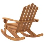 vidaXL Chaise à bascule Adirondack bois massif d'acacia