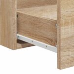vidaXL Armoire de bain avec miroir chêne sonoma bois d'ingénierie