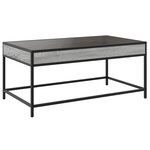 vidaXL Table basse avec LED infini sonoma gris 90x50x41 cm
