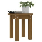 vidaXL Table basse Marron miel Ø 35x35 cm Bois massif de pin