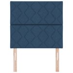 Tête de lit LED vidaXL design blocs en diamant bleue 100 cm tissu