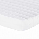 vidaXL Matelas en mousse blanc 140x210 cm 7 zones dureté 20 ILD