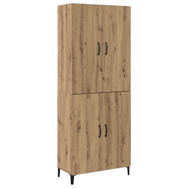 vidaXL Haut Armoire 2 Pièces Chêne artisanal Bois d'ingénierie